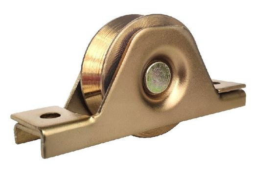 bánh xe phần cứng cửa trượt 4 '' 101,6mm thép V rãnh bánh xe dưới cùng với vòng bi 6202