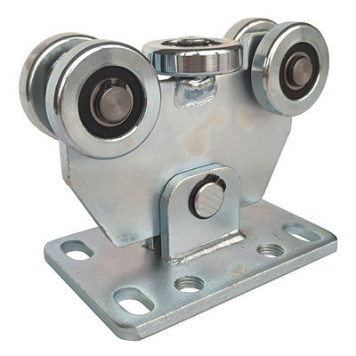 Bánh xe hỗ trợ vận chuyển bằng thép mạ kẽm 60x60 cổng trượt bằng thép mạ kẽm