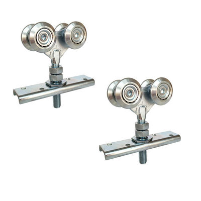 Bánh xe lăn cửa cuốn 38mm Bốn kim loại sắt với bi thép