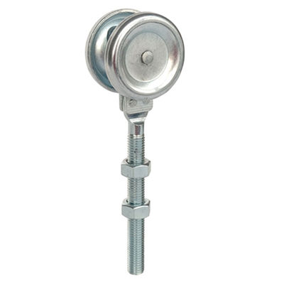 GL49A Đường ray cửa treo bằng thép với đường ray chịu lực Đường ray 2 bánh xe Con lăn 55mm