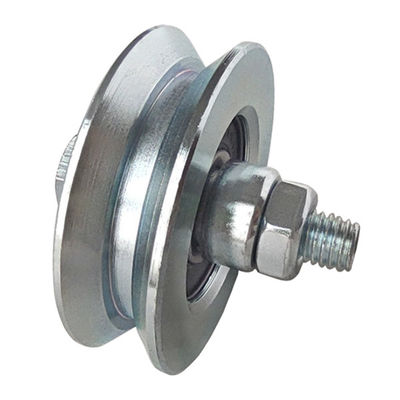 Nhiều kích thước khác nhau Rãnh Y rãnh đơn ổ trục bằng thép mạ kẽm có bánh xe đỡ với bu lông