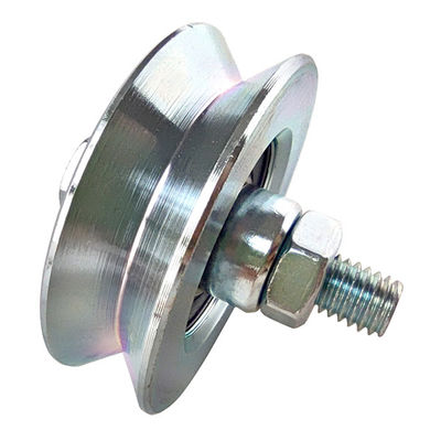 Nhiều kích thước khác nhau Rãnh V rãnh đơn ổ trục bằng thép mạ kẽm có bánh xe đỡ với bu lông