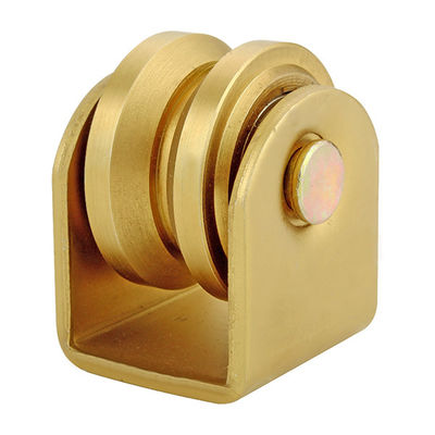Bánh xe hỗ trợ cổng trượt bằng thép mạ kẽm có rãnh Y chịu tải nặng với giá đỡ bên ngoài