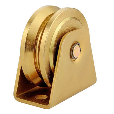 Bánh xe hỗ trợ cổng trượt mạ kẽm có rãnh Y chịu tải nặng với giá đỡ bên ngoài