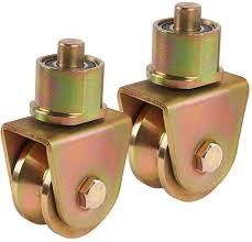 Cổng trượt gấp Bánh xe cổng trượt hạng nặng Bánh xe theo dõi Vòng bi Vàng Bạc đen
