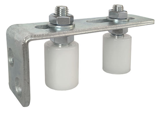 Cổng trượt có thể điều chỉnh Khung dẫn hướng trên 40x30 Con lăn nylon Kẽm trắng