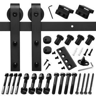 108 inch 6.6FT 2 mét Cổng Barn Phần cứng Cửa trượt Cổ Phần cứng Cửa Barn Đồng thau