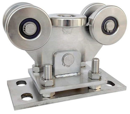 SS304 68mm có thể điều chỉnh 5 bánh xe công xôn cho đường ray 80X80