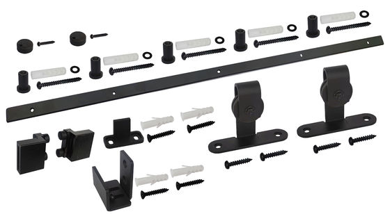 Super Mini Top Mount Mini Barn Door Hardware Kit Màu đen