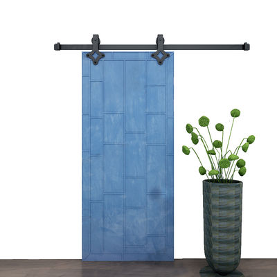 Phần cứng cửa chuồng trượt 7,5 Ft sơn tĩnh điện màu đen với đường ray 2m