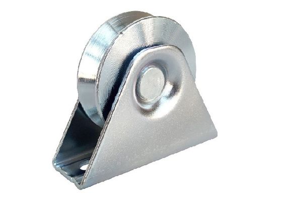 Bánh xe cổng đường lái hạng nặng 98mm 4 '' V rãnh sắt mạ kẽm