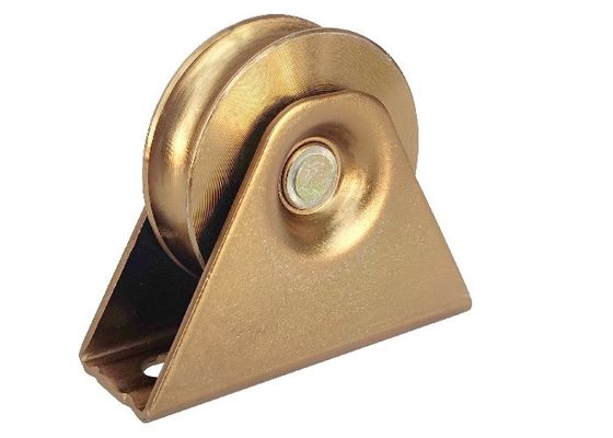 Bánh xe cổng đường lái hạng nặng 98mm 4 '' V rãnh sắt mạ kẽm