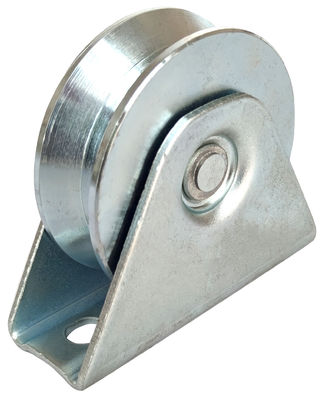 Bánh xe cổng đường lái hạng nặng 98mm 4 '' V rãnh sắt mạ kẽm