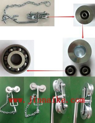 Sắt chuối Cáp treo Con lăn kẽm Bạc Trang trại Chuối Xe đẩy Ròng rọc con lăn