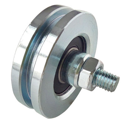 Bánh xe cổng trượt 100mm Con lăn với bánh xe cổng rãnh 3 &quot;4&quot; V