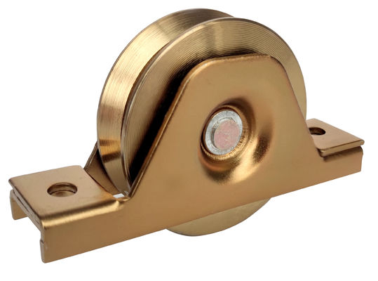 bánh xe phần cứng cửa trượt 4 '' 101,6mm thép V rãnh bánh xe dưới cùng với vòng bi 6202