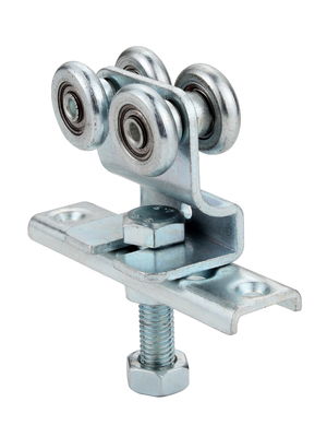 Cửa treo bằng gỗ mạ kẽm Đường ray con lăn Tải trọng 200KG với 4 con lăn hoặc 2 con lăn kim loại