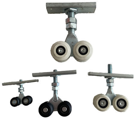 25mm Cửa trượt trên cùng Giá đỡ con lăn 2 hoặc 4 bánh 3m Tải trọng 100kg