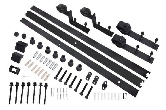 11 Ft 10 Ft Nối phần cứng cửa đôi Barn cho tủ Treo Hệ thống theo dõi cửa 3 mét