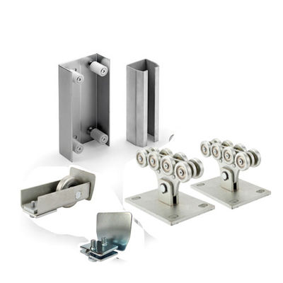 Thép bạc mạ kẽm nhỏ 8 bánh xe cho hệ thống tự động hóa cổng trượt Bánh xe cổng trục