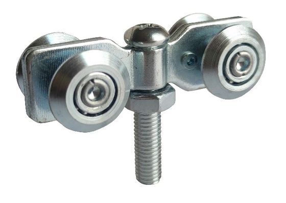 Đường sắt treo cửa cuốn bằng thép kẽm bạc 22mm với bu lông điều chỉnh