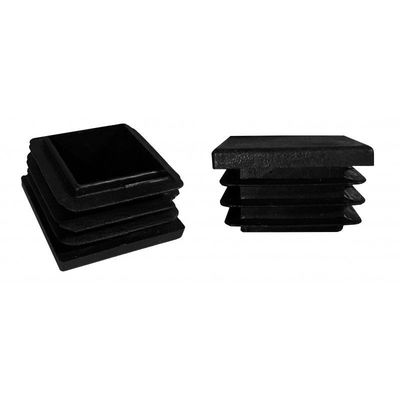 4x4 &quot;2 In. X 2 In. Nắp bài đăng hình vuông bằng nhựa màu đen 4&quot; 2 &quot;Nắp đăng hàng rào bằng nhôm