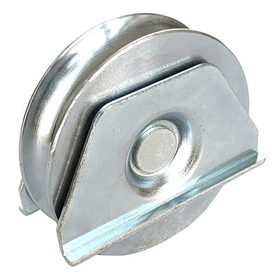 Các kích thước khác nhau Rãnh chữ U ổ trục đơn mạ kẽm Bánh xe đỡ cổng trượt với các tấm kép