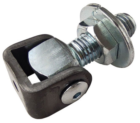 Mối hàn kẽm M16 bạc trên bản lề cửa xoay có thể điều chỉnh cổng Bản lề với tấm Jionted
