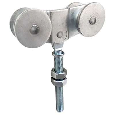 Bánh xe lăn treo cửa kính 4 tấm tròn kiểu 33.5mm