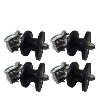158mm Chuỗi liên kết hàng rào Cổng lăn theo dõi Bánh xe hạng nặng