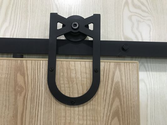 Đường ray cửa thanh mạ kẽm 2m 96 inch Lớp phủ khối Thanh gỗ trượt