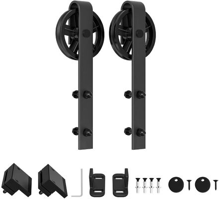 Bộ phần cứng cửa Barn 16 inch 18 inch 8ft 6,6 Ft 6 foot 6ft Bộ phần cứng cửa đôi Barn