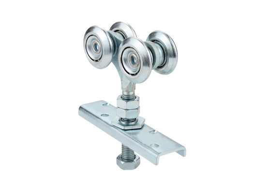 Bộ con lăn cửa treo bằng thép mạ kẽm Q235 với tấm trung tâm rèn