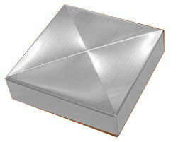 Nắp cột góc hàng rào 100mm 4x6 8x8 cho nắp cột kim tự tháp bạc 4x4 6x6 7x7