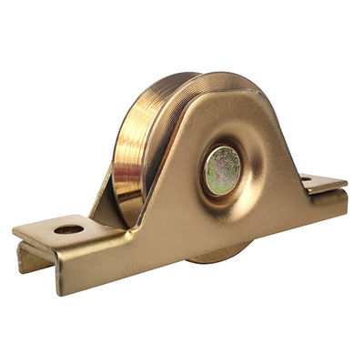 Nhiều kích thước khác nhau Vòng bi kép rãnh chữ V Bánh xe hỗ trợ cổng trượt bằng thép mạ kẽm với giá đỡ bên trong