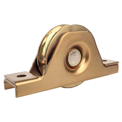 Nhiều kích thước khác nhau Bánh xe đỡ cổng trượt bằng thép mạ kẽm chịu lực U rãnh với giá đỡ bên trong