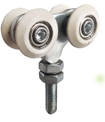 con lăn cửa trượt mạ kẽm với 2 bánh xe