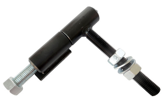 5 '' Bản lề cổng hạng nặng Bản lề bằng sắt rèn Chân đế cố định cổng bằng sắt sơn tĩnh điện Sơn màu đen