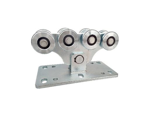 Cổng công xôn nhỏ Bánh xe công suất nặng bằng thép cán Hệ thống 8 bánh xe
