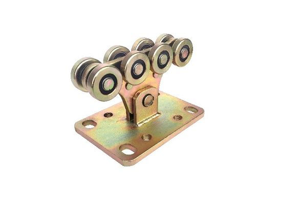 Cổng công xôn nhỏ Bánh xe công suất nặng bằng thép cán Hệ thống 8 bánh xe