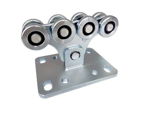Cổng công xôn nhỏ Bánh xe công suất nặng bằng thép cán Hệ thống 8 bánh xe