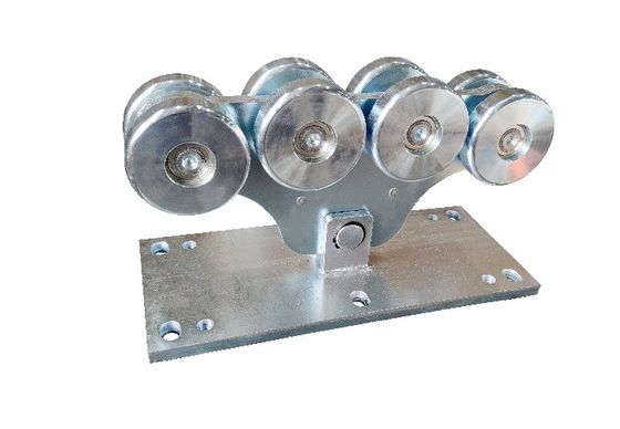 Cổng công xôn nhỏ Bánh xe công suất nặng bằng thép cán Hệ thống 8 bánh xe