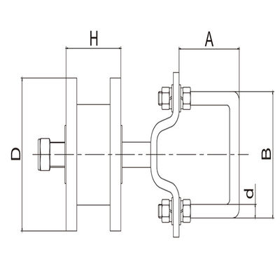 2-7 / 8 &quot;6-5 / 8&quot; 6 &quot;Con lăn cổng công xôn