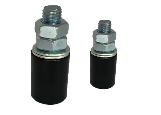 Bánh xe dẫn hướng bằng nhựa Nylon Bánh xe màu trắng và đen với bu lông 40x250mm