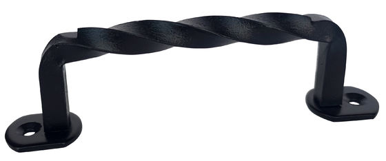 Phần cứng cổng Black Barn Thép 6 1/5 '' Tay nắm và kéo của cửa Twist Barn