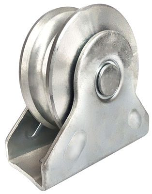 Vòng bi đôi bánh xe cổng trượt với giá đỡ bên ngoài cho đường ray V