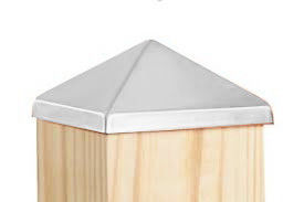 3x4 2x4 1 3/8 &quot;1 1/4&quot; Nắp bài hàng rào Mạ kẽm Trụ kim loại hình tam giác Nắp sắt Phần cứng