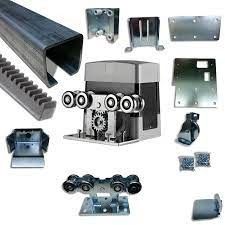 Đối với hệ thống cổng công xôn 5 bánh xe Bạc mạ kẽm vàng KIT hoàn chỉnh cho cổng trung bình