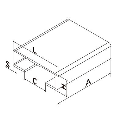 Cổng trượt FK01A Hướng dẫn đường ray cổng trượt bằng nhôm Nylon 300mm