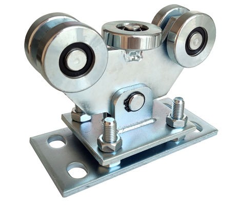 5 bánh xe có thể điều chỉnh Cổng lăn bánh xe mạ kẽm Trượt cổng trục bánh xe